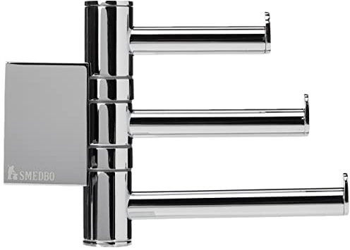 Smedbo Air Swing Arm Dreifach Haken, silber