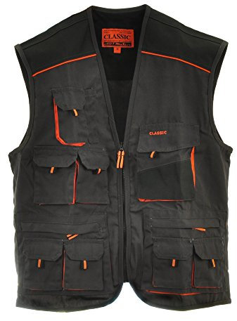 ART.MAS Arbeitsweste Montageweste Weste, Classic, Graphit, 270 g/m2 Gr. 46-60 (52)