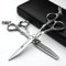 Silber 440c hohe härte scharfe professionelle friseurschere 6 zoll salon friseur spezielle friseurschere (2-teiliges Set)