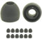 6 Pr Black Extra Small Ear Tips Earphones Plus Replacement Ear Tips for in Ear Earbud Earphones