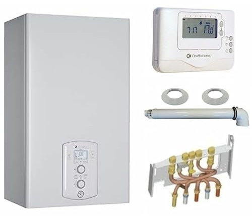 Chaudière Gaz Condensation Niagara C Green 25 kW Complète (Ventouse + Douilles + Dosseret) avec Thermostat Filaire