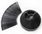 IDMarket - Bordurette de Jardin Flexible 10 M Noire Hauteur 5 CM + 30 piquets