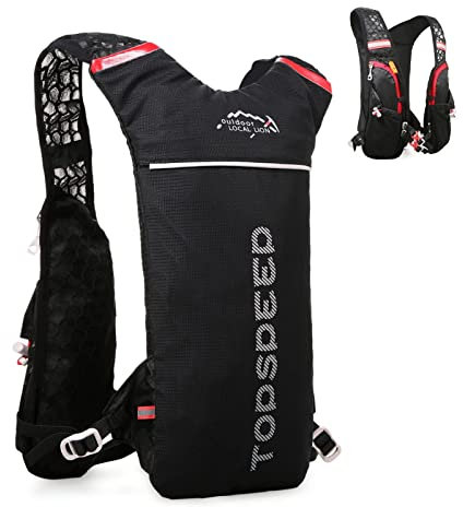 Lixada Sac à Dos D'hydratation, Sac Hydratation Sac à Dos de Course à Pied Léger 5 litres Grande Capacité Extérieure Sac à Dos D'équitation pour la Course à Pied, équitation, Jogging