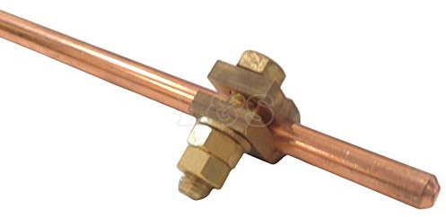 3/8 x 4ft Ground/Earth Rod Complete with Connector Clamp