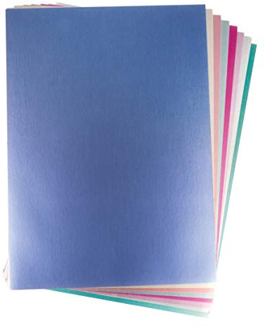 Rayher 67302999 Effektpapier Metallic Mix, A4, 250g/m2, Metallicpapier, säurefrei, Btl. 8 Blatt