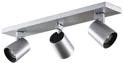 Arcchio Strahler Iavo (Modern) in Alu aus Metall (3 flammig, GU10) - Deckenlampe Deckenleuchte Lampe Spot Küchenleuchte