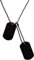 normani 1 Paar US ERKENNUNGSMARKEN Dog TAG's Navy Seals HUNDEMARKEN schwarz