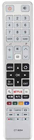 VINABTY CT-8054 Reemplazar Control Remoto Apto para Toshiba LED TV 32W3753DG 40S3653DB 49L3763 32L3733 32L5660 40L5660 43L5660 49L5660 55L5660 43L3733