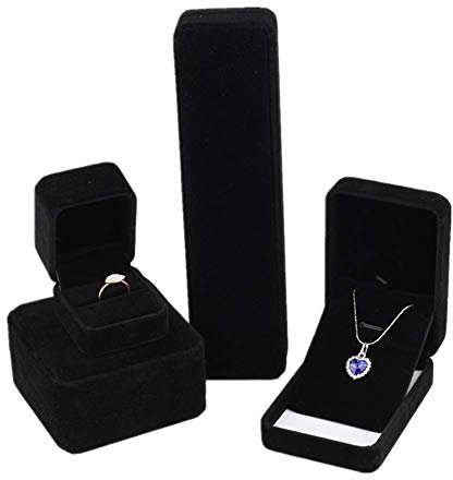 WPCASE topmodel schmuckkästchen Ringschachtel Ring Display Organizer Geschenkbox Schmuckablage Ohrring-Box zur Aufbewahrung Armband-Box Set