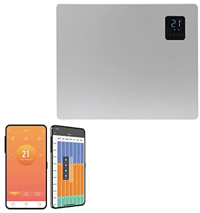 SolAire Caldo WiFi Electric Panel Heater/Convector Radiator, Voice Control, Splash Proof, Wall Mounted (750W)