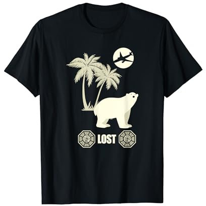 Lost Eisbär, Insel, und Flugzeug T-Shirt