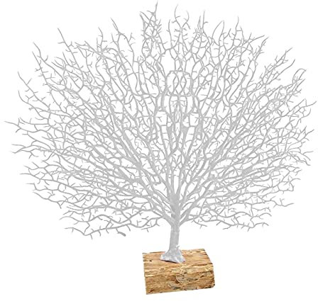 perfk Rama de árbol de Coral Bricolaje Boda Decoración Árbol Vibrante Navidad año Nuevo Regalos, Blanco, Individual