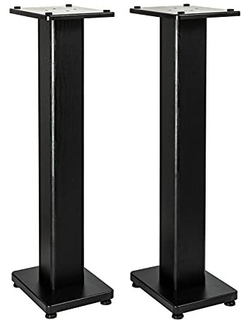 Fame Audio DB 060 Monitorständer, Eleganter Holzständer, Geeignet für 5-8 Lautsprecher, 90cm Höhe, Inklusive 2 Oberplatten, 2 Schraubfüße aus Gummi und Messing