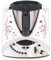 Deko Schutz Aufkleber kompatibel mit Küchenmaschine Thermomix TM31 Design Sticker Klebefolie Zubehör Küchengerät wasserfest selbstklebend R182 (21 Blumenranken)