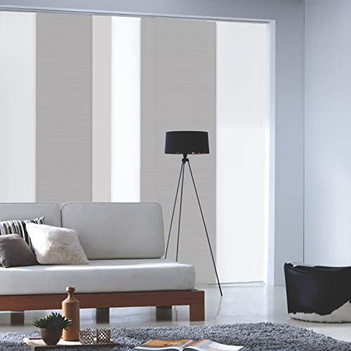 MADECOSTORE Panneau Japonais tamisant loft 45cm - Gris - L45 x H260cm