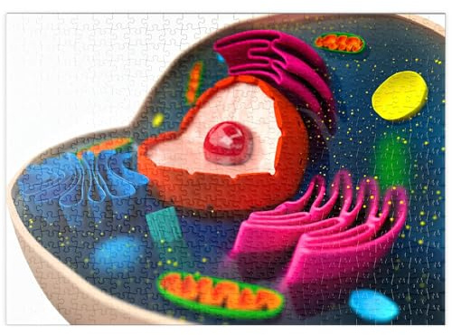 MyPuzzle Die Struktur Einer biologischen Zelle (3D-Modell) - Premium 500 Teile Puzzle - MyPuzzle Sonderkollektion von Puzzle Galaxy