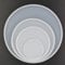 Lot de 4 moules ronds en époxy de forme ronde Dia. 18 cm, 13 cm, 10 cm, 6 cm Grand et petit rond Coastr DIY Moule en silicone pour moulage de résine