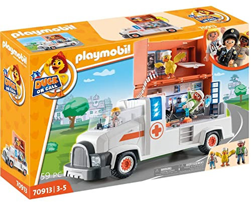 PLAYMOBIL 70913 - D*O*C* Ambulanz, Krankenwagen, Notfall-Dienste, Kinder (unisex, ohne Altersbeschränkung)