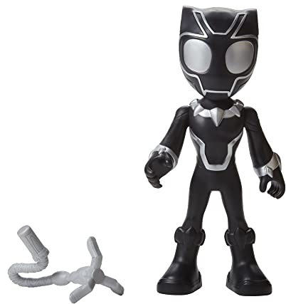 SPIDEY AND HIS AMAZING FRIENDS Marvel Supersized Black Panther Action Figure, Preschool Superhero Toys