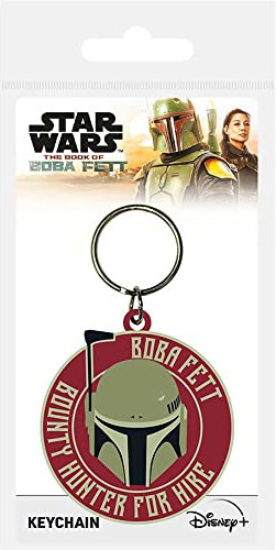 empireposter Star Wars - Book of Boba Fett - Gummi Schlüsselanhänger Keyring - 4,5x6 cm