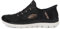 Skechers Women's Hands Free Slip-ins Summits-Classy Night Sneaker, Black Rose Gold=bkrg, 9