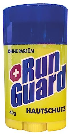 RunGuard Original Hautschutz Anti-Reibung-Stick 40 Gramm gegen Wundscheuern, Blasenbildung und Hautirritation an Füßen, Schenkeln, Armen, Brustwarzen
