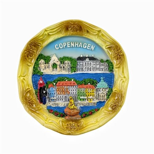 Kopenhagen Dänemark Kühlschrankmagnet Reise Souvenir 3D Kühlschrank Dekoration Magnetischer Aufkleber Craft Collection