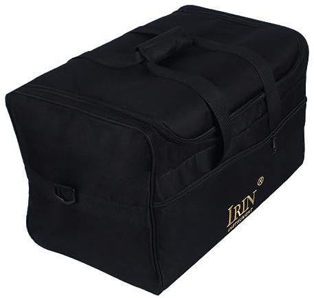 ibasenice Cajon-Tasche, Transporttasche für Cajon, 600D Oxford, Polsterung 5 mm, schwarz, Griff und verstellbarer Schultergurt, kompletter Schutz, große Öffnung mit Reißverschluss