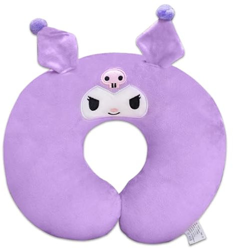 Roffatide Anime U-Form Hals Kissen gedruckt PlushTravel Kissen für Schlafen Weihnachten und Geburtstagsgeschenk Purple