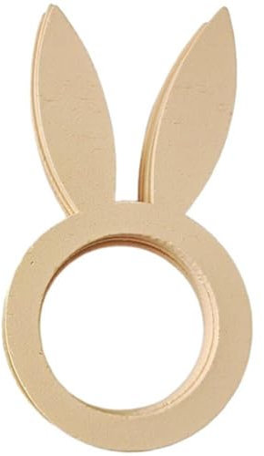 Ostern-serviettenringe, 10 Stück Hölzerne Hasen-serviettenringe, Niedliche Kaninchen-serviettenhalter, Hölzerne Hasenohr-serviettenringe Für Osterdekoration