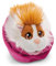 NICI Little Paws Meerschweinchen Kuscheltier 12cm karamell-weiß im malvefarbenen Körbchen - Flauschiges Stofftier, Plüschtier zum Kuscheln, Spielen und Liebhaben - 61333