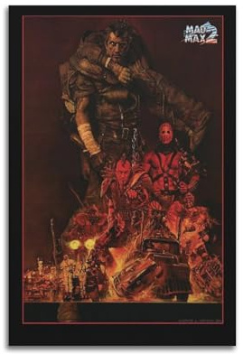 KSOXDAITIP Mad Max 2 Filmposter, dekoratives Gemälde, Leinwand, Wandposter und Kunstdruck, moderne Familienschlafzimmer-Dekoration, Poster, 50 x 75 cm