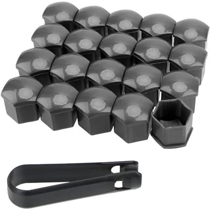 Tornillo La Rueda Bloqueo 20 Piezas Cubierta Cabeza Perno Tuerca Rueda Coche 20 Piezas 17/19/21mm Tapas Protectoras Perno Decoración Exterior Protección Llantas De Perno Cubierta De Tornillos(Color 4,