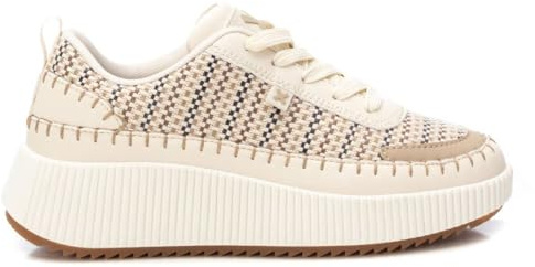 XTI - Sportschuhe Sneaker Damen Beige - Bequeme und vielseitige Schuhe - Casual Mode - Modell 14359105 (Größe 37)