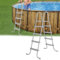 DVTFRUI Scaletta per Piscina in Acciaio Inox Scaletta per Piscina Fuori Terra Resistente all'Acqua Salata Antiscivolo con Ampi Gradini,122cm