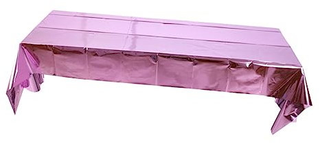 Garneck Nappe Brillante à Paillettes pour Table De Décoration Nappe Or Rose Facile à Ranger pour Fêtes Et Noël
