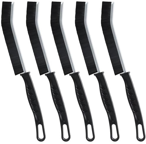 Ucatcher 5PCS Crevice Cleaning Brushes, Hard Bristle Crevice Cleaning Brush UK Multifunctional Grout Brush Bathroom Tile Groove Scrub Brush for Small Spaces Kitchen Bathroom, Window