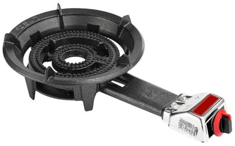 Gaziniere Gaz D'intérieur 10 KW, Brûleur Unique Avec Grille En Fonte Et Protection Anti-extinction, Table De Cuisson Haute Efficacité Pour Usage Domestique, Pour Camping(Ng,60x14x34cm)