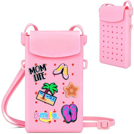 Oudizz Bolso bandolera de silicona para mujeres y niñas