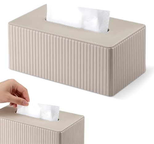 Kosmetiktücherbox,Taschentuchbox,Taschentuchspender aus PU Leder,Dekorative Taschentücher Box für Badezimmer Wohnzimmer Esszimmer Wohnzimmer Büro Couchtisch Schlafzimmer