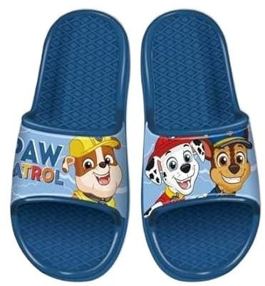 Paw Patrol Jungen Slippers Dusch und Badeschuhe Badelatschen Sommer Hausschuhe Badeschlappen rutschfeste Strand Sandalen (Blau, EU Schuhgrößensystem, Kleinkind, Herren, Numerisch (von/bis), M, 26, 27)