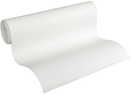 A.S. Création 336371 Vliestapete Meisterputz 15 m Alternative zur Rauhfaser Unitapete, 15 x 0,53 m, weiß