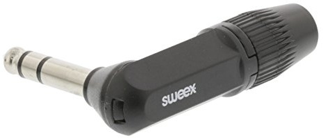 Sweex Stereo Connector 6.35 mm Nickel-Plated Black [SWOP23903B]