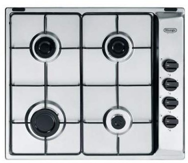 Piano cottura a gas 4 Fuochi Larghezza 60 cm colore Inox