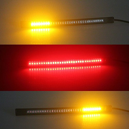 Universale 48 LED Del Motociclo Freno Lampada di Coda di Arresto Segnale di Girata Targa Luce Impermeabile Flessibile Flessibile Luce di Striscia Flessibile Freno Coda Arresto di Segnale