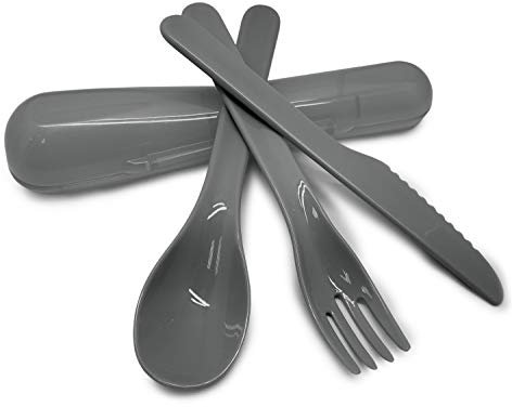 Nerthus FIH 451 - Set portatil de Cubiertos, plastico