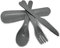 Nerthus FIH 451 - Set portatil de Cubiertos, plastico