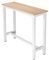 eSituro Bartisch Stehtisch mit Metallgestell,120x40x100cm, Küchentheke Küchenbar Tresentisch Industrie-Design Küchentisch, Helleiche