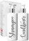 Print Maniacs 2 Set Mrs Hinch Inspired White Personalised Dispenser Pump Bottles Shampoo Conditioner (Grey)