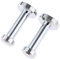 Mgoodoo 2pcs Wall-Mount Robe Coat Hook,Towel Hook,Curtain Hooks Heavy Duty Clothes Hanger Brushed Brass for Bathroom Lavatory Closets-Brushed Chrome